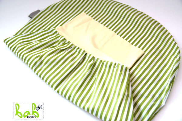 Strampelsack Baby 0-6 Monate Pucksack Schlafsack gefüttert oder ungefüttert Streifen Grün