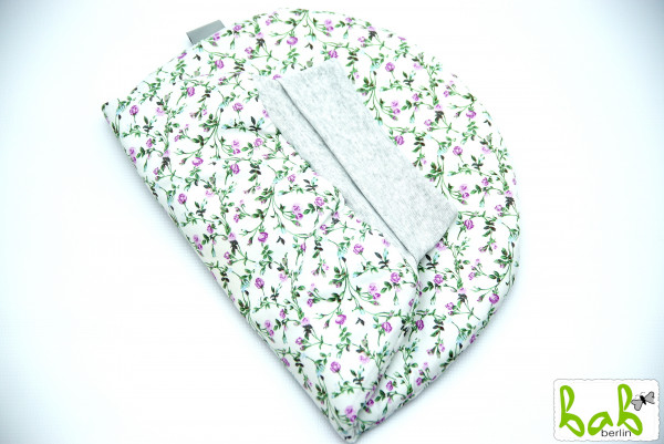 Strampelsack mit Blumen Baby 0-6 Monate Pucksack Schlafsack gefüttert oder ungefüttert