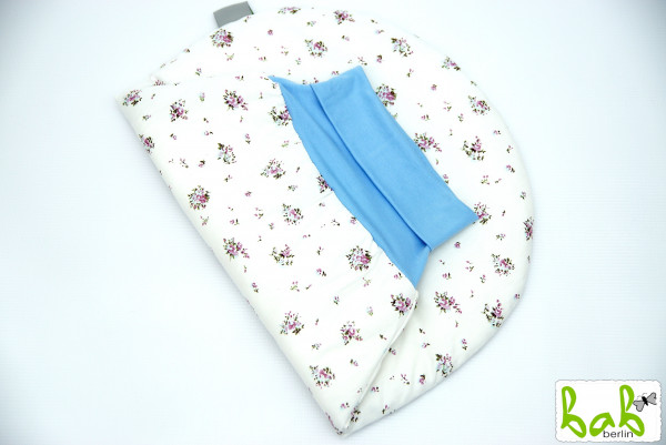 Strampelsack mit Blumen Baby 0-6 Monate Pucksack Schlafsack gefüttert oder ungefüttert