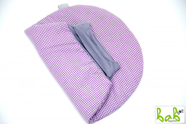 Strampelsack In Lila Vichy Karo Baby 0-6 Monate Pucksack Schlafsack gefüttert oder ungefüttert