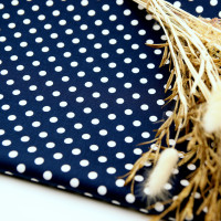 100% Baumwollstoff Meterware Popeline Punkte 8mm Dunkelblau, ab 0,5 Meter 100% Baumwollstoff Meterware Popeline Punkte 8mm Dunkelblau, ab 0,5 Meter