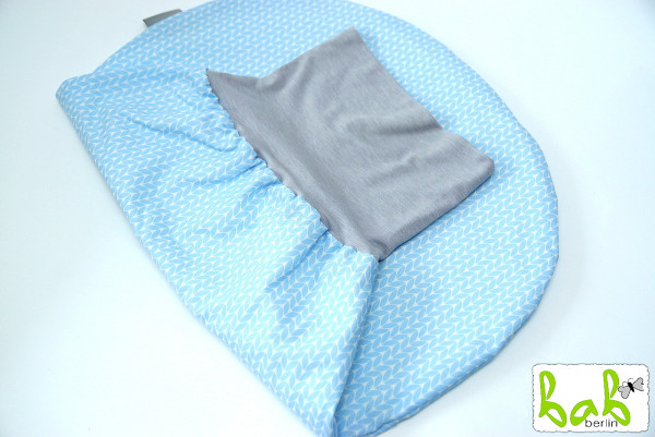 Strampelsack in Hellblau Baby 0-6 Monate Pucksack Schlafsack gefüttert oder ungefüttert