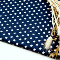100% Baumwollstoff Meterware Popeline Sterne 1cm Dunkelblau, ab 0,5 Meter 100% Baumwollstoff Meterware Popeline Sterne 1cm Dunkelblau, ab 0,5 Meter