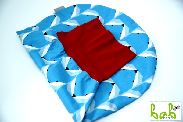 Strampelsack in Blau Rot Baby 0-6 Monate Pucksack Schlafsack gefüttert oder ungefüttert