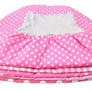 Strampelsack, Pucksack, Schlafsack 0-6 Monate in Rosa mit Punkten/Sternen/Vichy Karo bab-Berlin